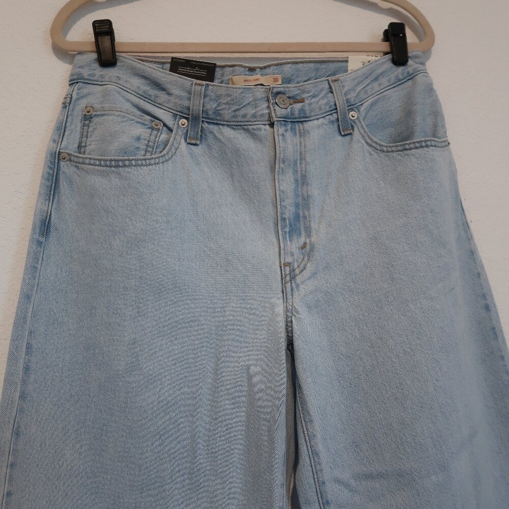 Levi's Baggy Dad Women's Jeans Size 30 Light Sugar - Light Wash - Picture 4 of 7